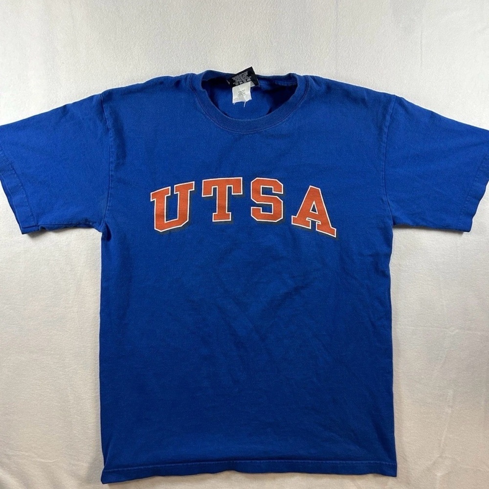 UTSA Roadrunners Men’s T-Shirt Blue Size Medium Short Sleeve Crew Neck